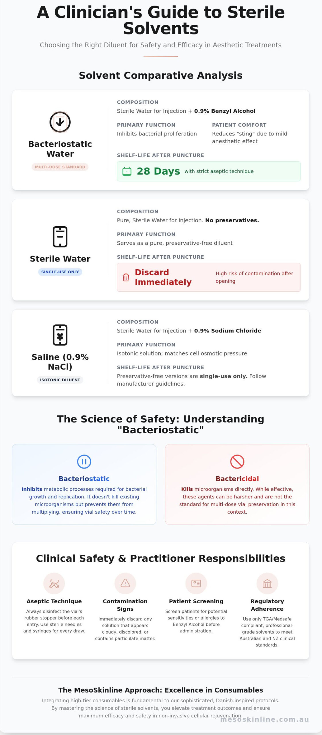A Professional Guide to Bacteriostatic Water in Aesthetic Practice