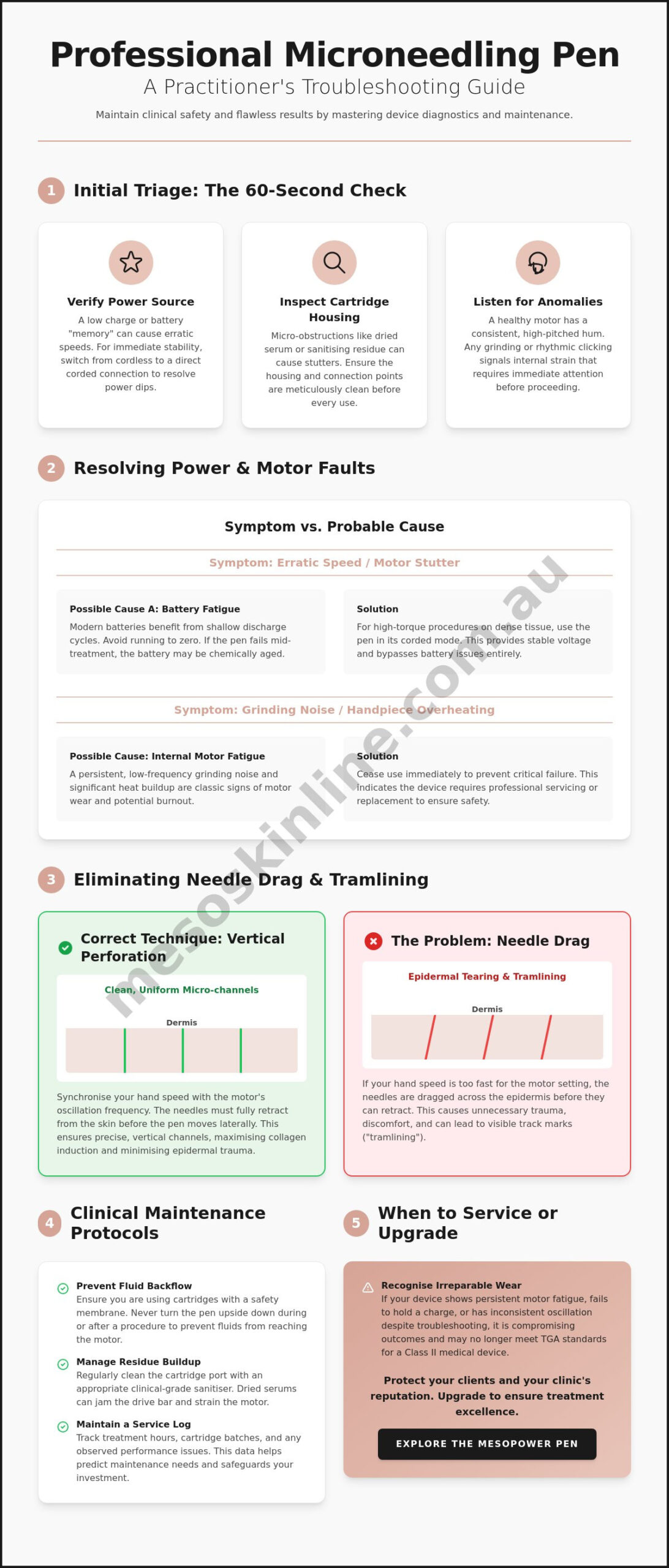 Troubleshooting a Professional Microneedling Pen: The Clinical Practitioner’s Guide